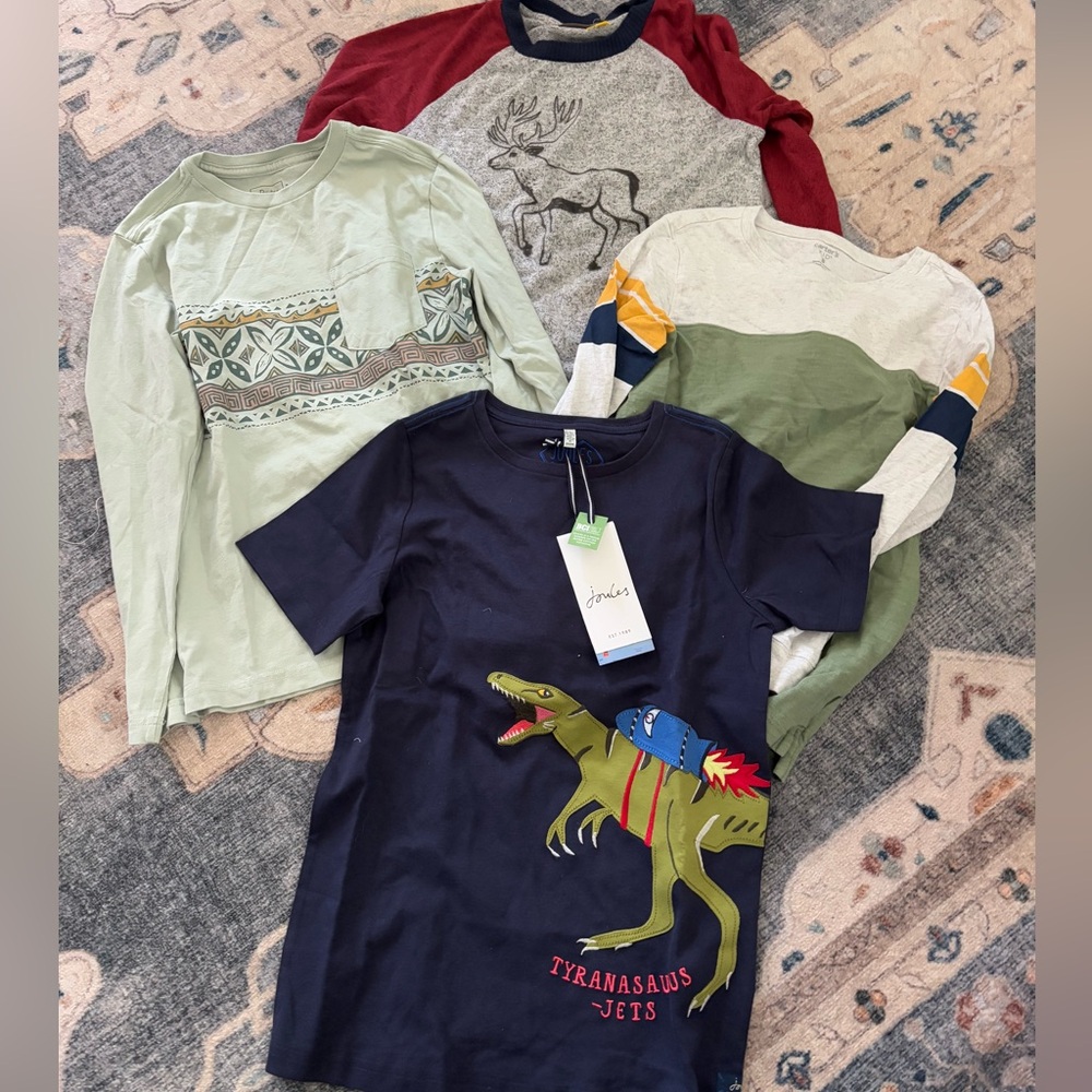 Kids awesome shirt bundle! Joules(nwt), rum and Ryder etc, all medium 8-10 size